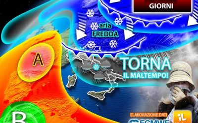 Meteo: correnti artiche in rotta verso l’Italia